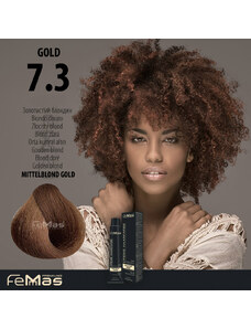 FEMMAS Barva na vlasy Blond zlatá 7.3