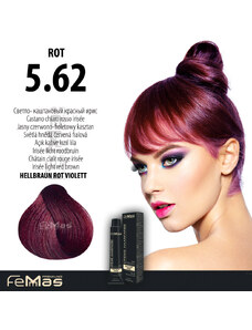 FEMMAS Barva na vlasy Světle hnědá červená fialová 5.62