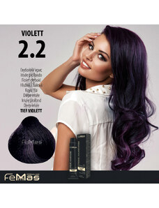 FEMMAS Barva na vlasy Hluboká fialová 2.2