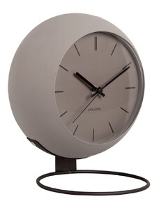 Time for home Světle hnědé kovové stolní hodiny Haleen 21 cm
