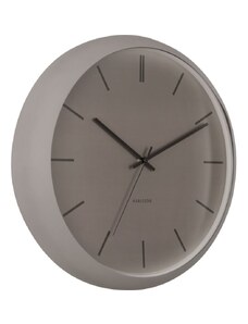 Time for home Šedé kovové nástěnné hodiny Mathias 40 cm
