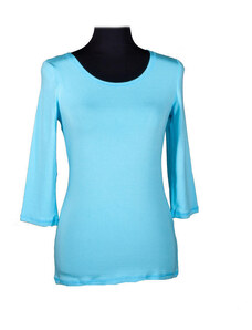 Světle modré tričko s midi rukávem Kristin 36