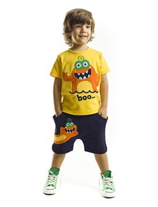 Denokids Lake Monster Boys T-shirt Shorts Set