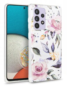 Ochranný kryt pro Samsung Galaxy A53 5G - Tech-Protect, Floral White