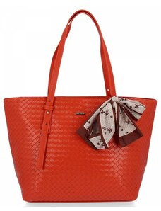 Dámská kabelka shopper bag David Jones oranžová CM6459