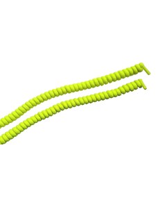 VTR Spirálové tkaničky elastické - neonově žluté