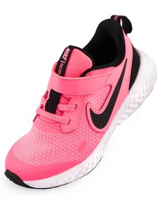 Růžové dětské boty Nike, na suchý zip - GLAMI.cz