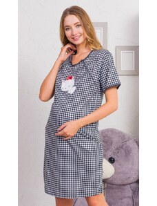 Noční košile dámská mateřská Vienetta Secret KOŤÁTKO 04148VS - 80210738