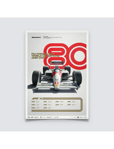Automobilist Posters | Formula 1 - Decades - McLaren - 1980s | Limited Edition
