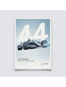 Automobilist Posters | Mercedes-AMG Petronas Motorsport - Lewis Hamilton - 2019 | Limited Edition