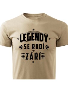 Pánské tričko Legendy se rodí v září