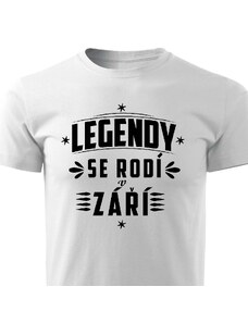 Pánské tričko Legendy se rodí v září
