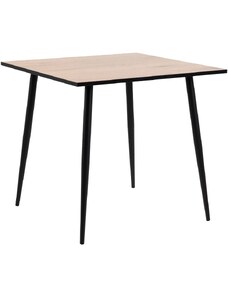 Scandi Dubový jídelní stůl s kovovou podnoží Violette 80 x 80 cm