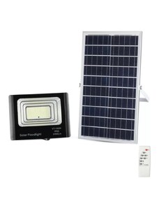 V-Tac LED Stmívatelný solární reflektor LED/35W/10V 6000K IP65 + dálkové ovládání VT0732