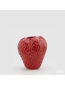 EDG Váza ve tvaru jahody červená, 21x20 cm