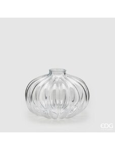 EDG Skleněná váza Nida čirá, 18,5x25 cm