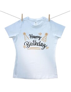Boodyy Dámské triko s krátkým rukávem Happy birthday