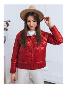 Dstreet Oboustranná dámská bunda červené barvy