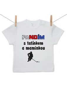 Boodyy Tričko s krátkým rukávem Fandím s tatínkem maminkou