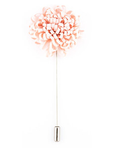Obleč oblek Světle růžová designová květinová ozdoba do klopy