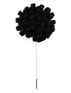 Obleč oblek Černá kreativní květinová ozdoba do klopy