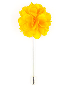 Obleč oblek Zářivě žlutá květinová ozdoba do klopy