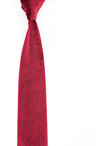 Obleč oblek Sametová pánská kravata v tmavě vínové