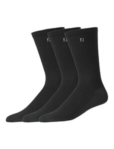 NO BRAND Golfové ponožky Crew Pro Dry černé 3 ks