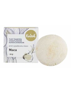 Kvitok Přírodní tuhý šampón Maca proti vypadávání vlasů XL 50 g