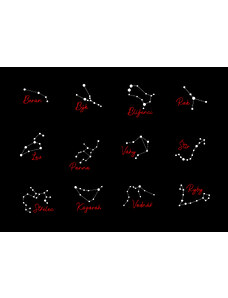 Achtyzeny.cz Tričko dámské - ZNAMENÍ V SOUHVĚZDÍ