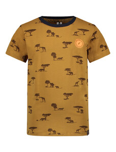 B-nosy Chlapecké tričko hnědé se safari zvířátky