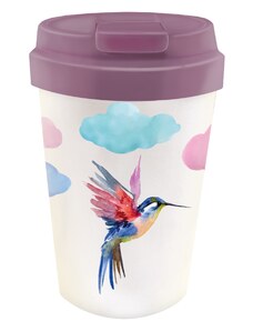 Cestovní hrnek Bioloco Easy cup Watercolor bird 350ml