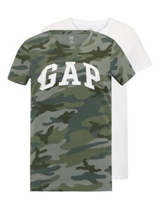 Gap Tall Tričko khaki / smaragdová / tmavě zelená / bílá