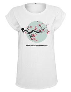 MT Ladies Dámské tričko Flowers Unite bílé