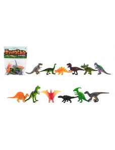 Teddies Zvířátka dinosauři mini plast 6-7cm 12ks v sáčku