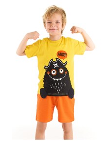 Denokids Pirate Monster Boy T-shirt Shorts Set