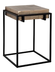 Mosazný kovový odkládací stolek Richmond Calloway 42 x 42 cm