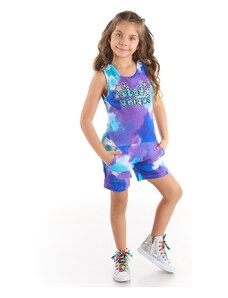 mshb&g Stay Tie-Dyeing Patterned Girl's Overalls
