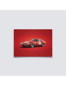 Automobilist Posters | Ferrari 250 GTO - Colours of Speed - 24 Hours of Le Mans - 1962 - Red | Unlimited Edition