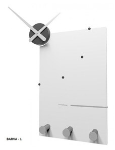 Designové hodiny 10-130 CalleaDesign Oscar 66cm (více barevných variant) Barva bílá-1 - RAL9003