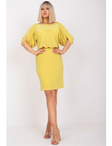 NUMERO Žluté dámské šaty