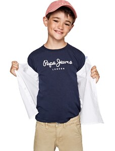 Chlapecké tričko s krátkým rukávem PEPE JEANS, tmavě modré ART
