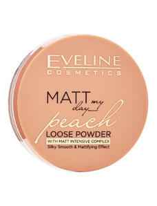 Eveline cosmetics Matt My Day Sypký pudr peach 4,6 g