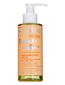 Eveline cosmetics Beauty & Glow Lehký olej na odlíčení a čištění obličeje 145 ml