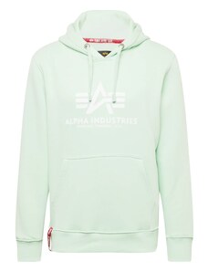 ALPHA INDUSTRIES Mikina mátová / bílá