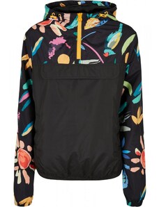 Dámská jarní, podzimní bunda Urban Classics Mixed Pull Over - blackfruity