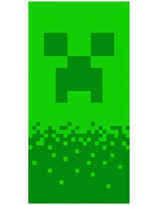 Jerry Fabrics Plážová osuška Minecraft - Digital Creeper