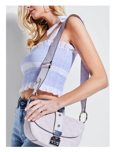 Outlet - GUESS kabelka Florence Mini Shoulder Bag Krémová