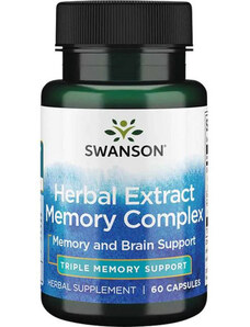 Swanson Herbal Extract Memory Complex 60 ks, kapsle