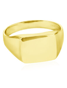 GEMMAX Jewelry Moderní pánský pečetní zlatý prsten vel. 65 GMRYN-65-38051